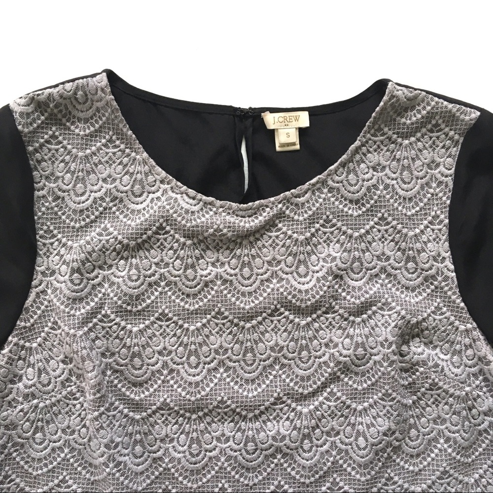 J Crew Gray Lace Front - Picture 2 of 7